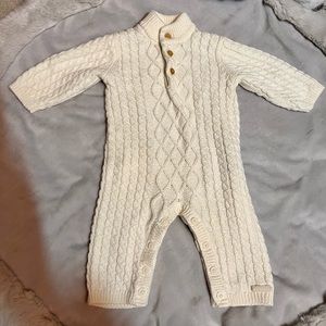 Janie and Jack cable knit onesie